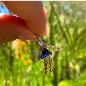 Girl Silver Charms .925 BIRTHSTONE BABIES gold over silver